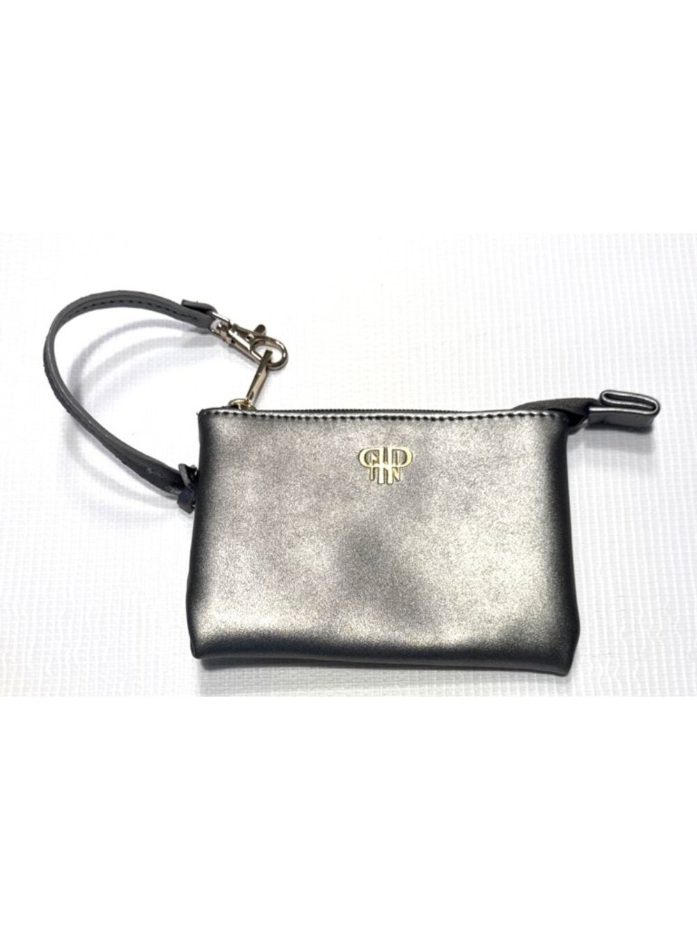 PurseN Zip Top Wristlet in Bronze with Gold Hardware NWOT